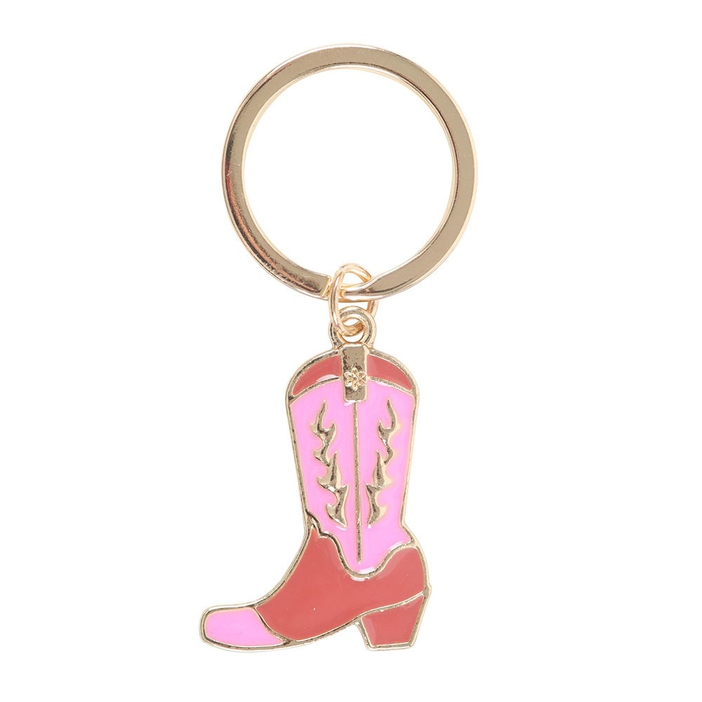 Something Different - Pink Cowboy Boot Sleutelhanger - Multicolours